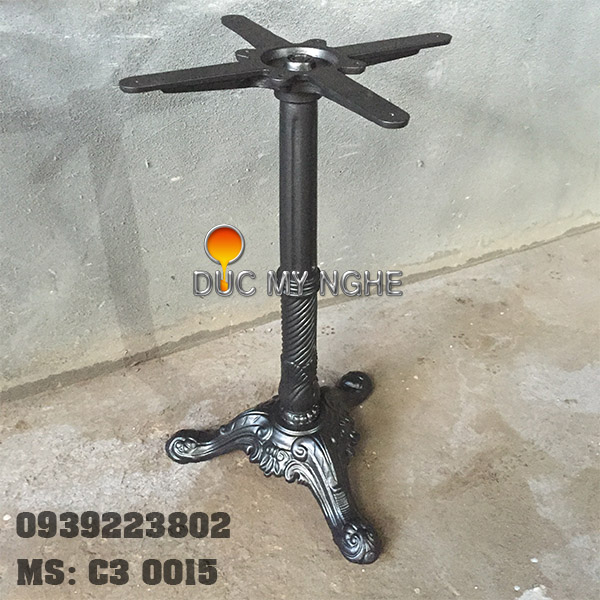 Bàn cafe 3 chân gang đúc C3 015